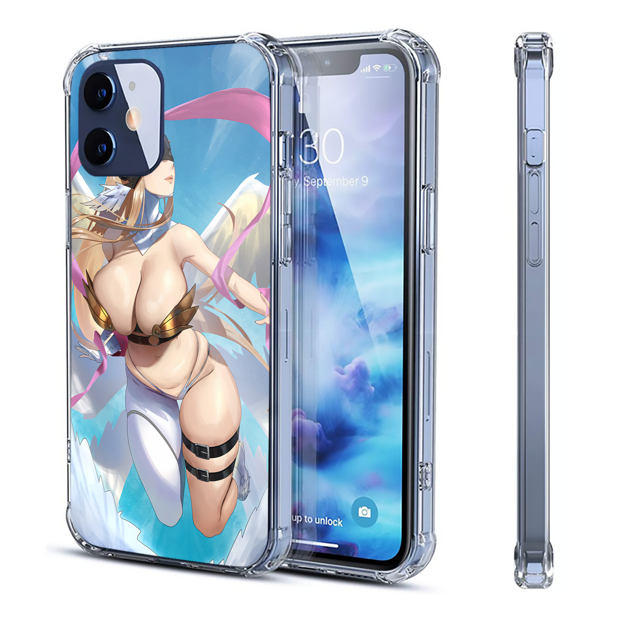 （画像用） Digimon デジタルモンスター/デジモン 【iPhone 12シリーズ対応】透明スマホケース（クリアソフトケース）
